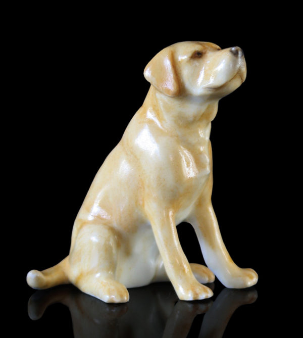 Photo of Labrador Hand Painted Fine Bone China Miniature Figurine