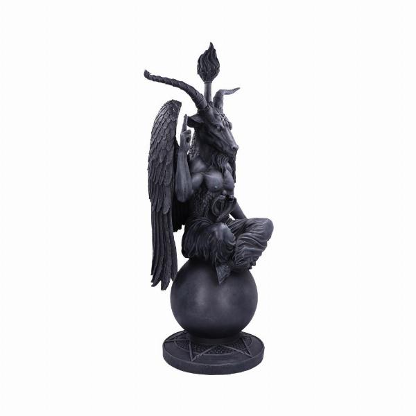 Photo #4 of product B4737P9 - Extra Large Black Baphomet Figurine