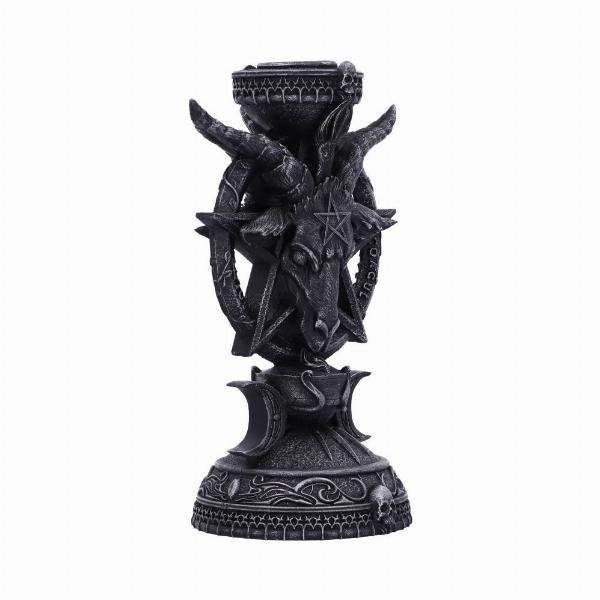 Photo #4 of product B5702U1 - Baphomet Candle Holder 15.5cm