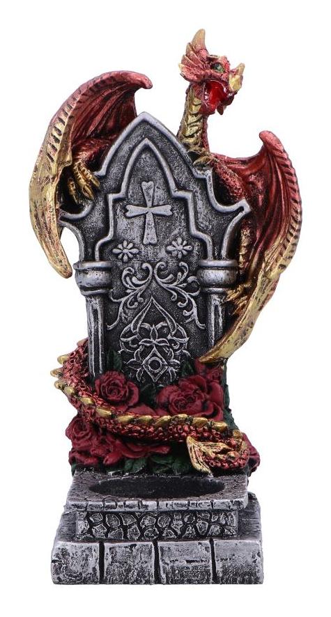 Photo #1 of product U7052M25 - Light of the Dragon Red Ornamental Tealight Holder