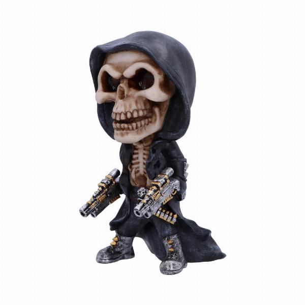 Photo #4 of product U6138W2 - Mechanical Reaping Skeleton Figurine 18cm