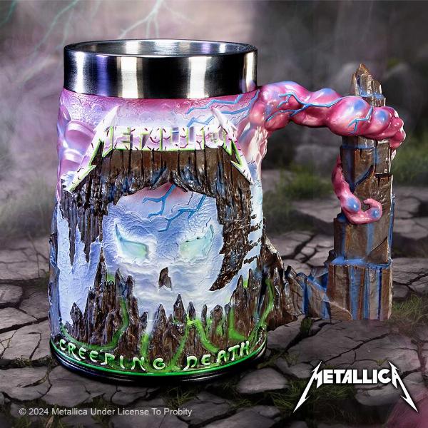 Photo #5 of product B6939A25 - Metallica Creeping Death Artwork Inspired Tankard