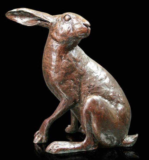Photo of Moonlight Hare Bronze Figurine (Limited Edition) Michael Simpson