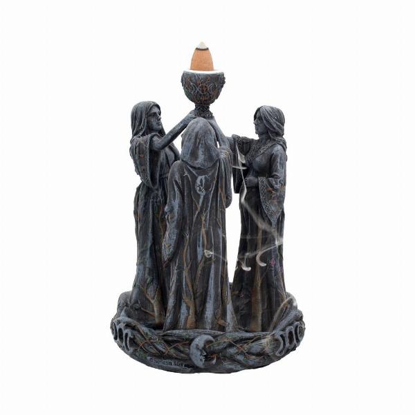 Photo #4 of product B1879F6 - Mother Maiden & Crone Backflow Incense Burner 18cm