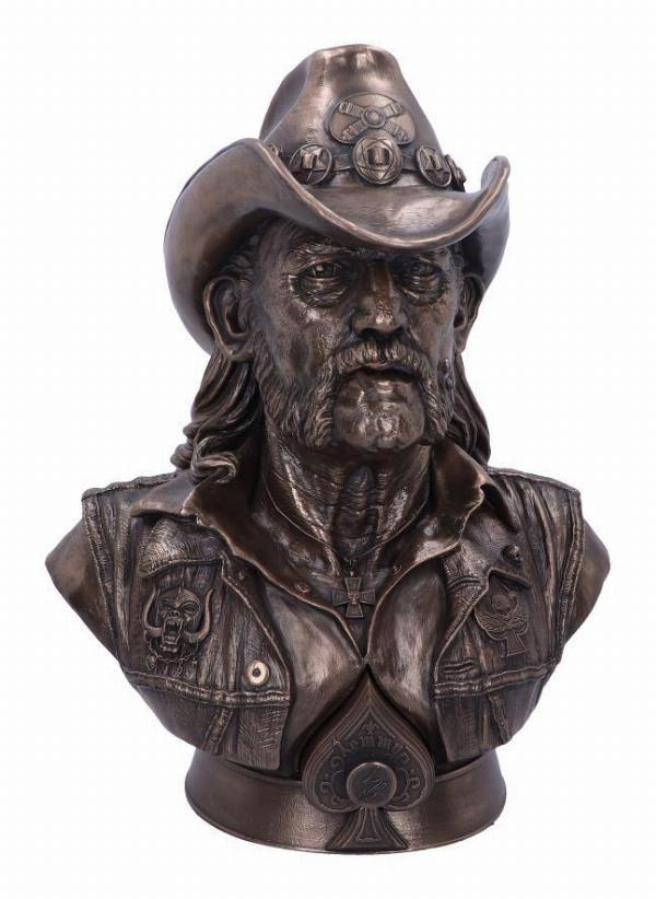 Photo #1 of product B6162W2 - Motorhead Lemmy Bronze Bust 35cm