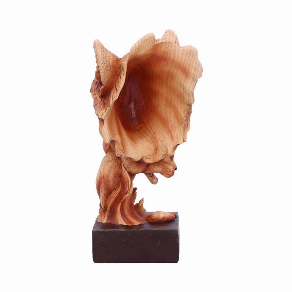 Photo #3 of product H5034R0 - Natural Protection Wolf Mother and Cub Wood Effect Bust