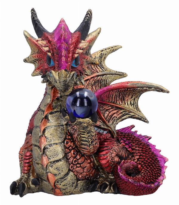 Photo #1 of product U6564Y3 - Orb Hoard (Red) Dragon Figurine