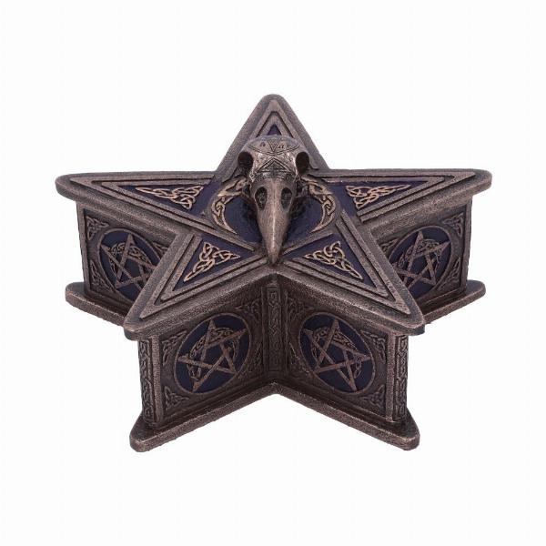 Photo #1 of product D5754U1 - Pentagram Raven Box 16.5cm