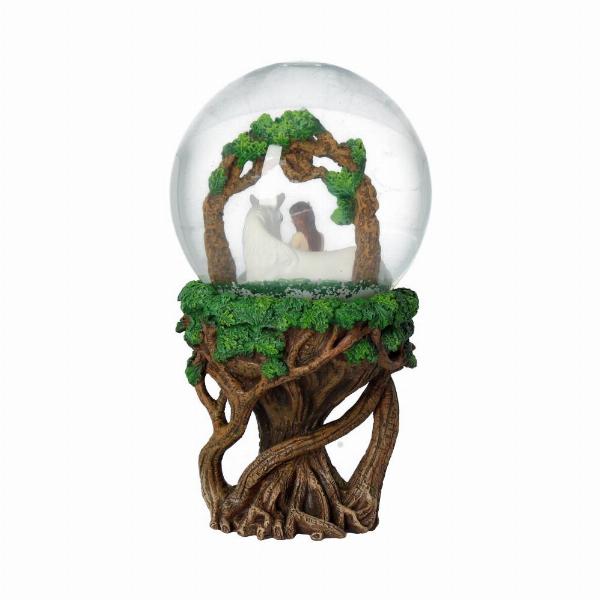 Photo #4 of product B4074M8 - Anne Stokes Pure Heart Unicorn Snowglobe