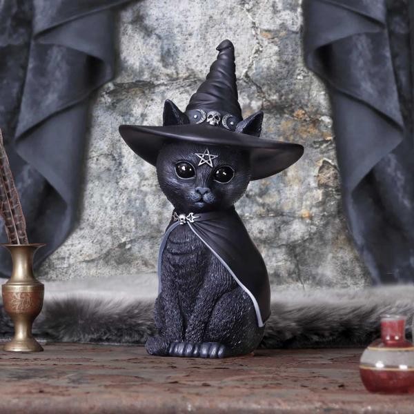 Photo #5 of product B5903V2 - Purrah Witch Cat Figurine 30cm (Large)