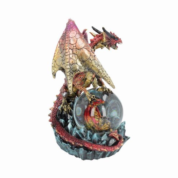 Photo #4 of product U4500N9 - Ruby Oracle Red Dragon Fortune Seer Figurine 18.5cm