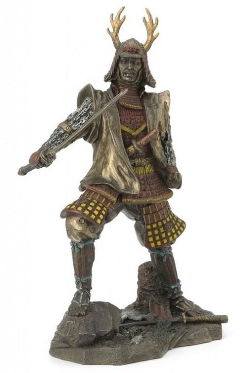 Photo of Samurai Warrior Bronze Figurine