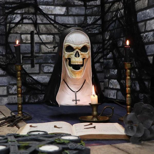 Photo #5 of product B5442T1 - James Ryman Sister Mortis 29cm Skeleton Nun Horror Bust Figurine