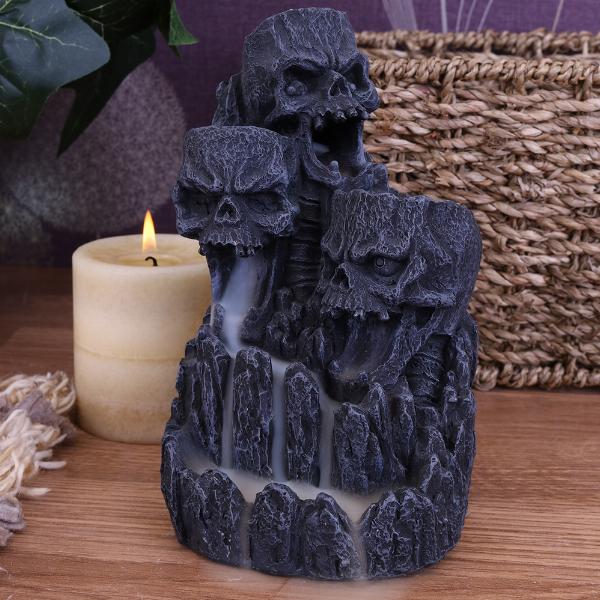 Photo #5 of product D1823E5 - Skull Backflow Incense Tower Incense Holder