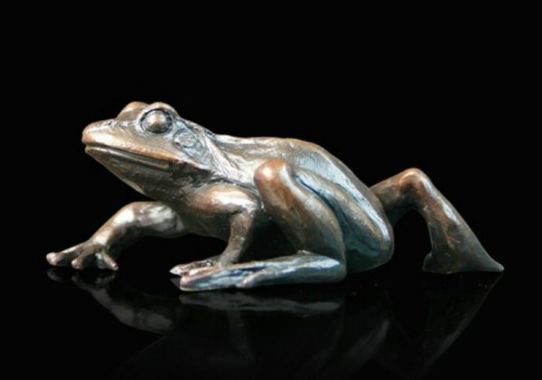 Photo of Small Frog Walking Bronze Figurine (Limited Edition) Keith Sherwin