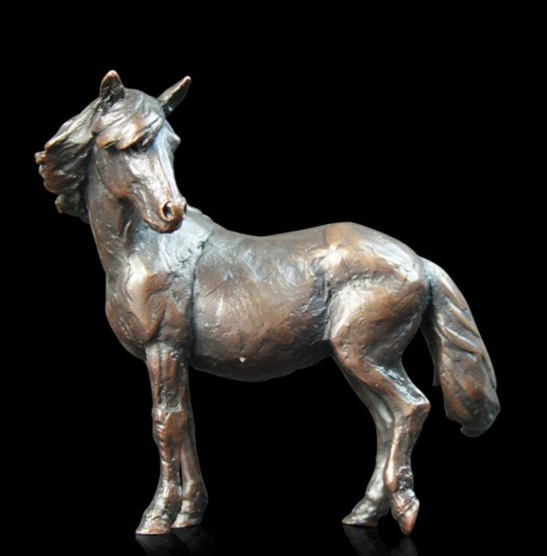 Photo of Small Pony Solid Bronze Figurine (Limited Edition) Michael Simpson