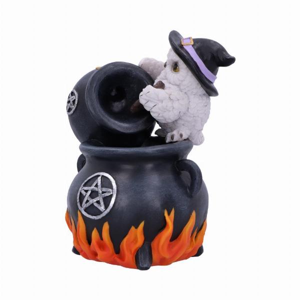 Photo #2 of product U6133W2 - Snowy Brew Owl Backflow Incense Burner 17cm