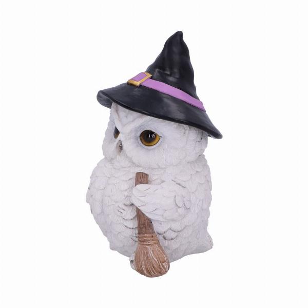 Photo #2 of product U5272S0 - Snowy Magic Witch Owl Familiar Figurine