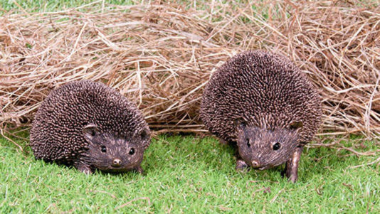 Photo of Snuffles Walking Hedgehog Bronze Sculpture (Thomas Meadows) 17cm