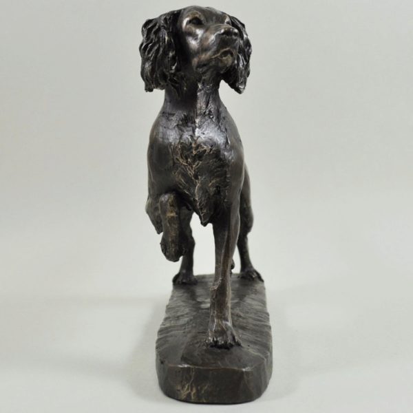 Photo of Springer Spaniel Bronze Dog Sculpture (David Geenty)