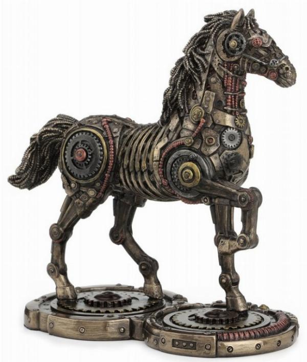 Photo of Steampunk Horse Bronze Figurine