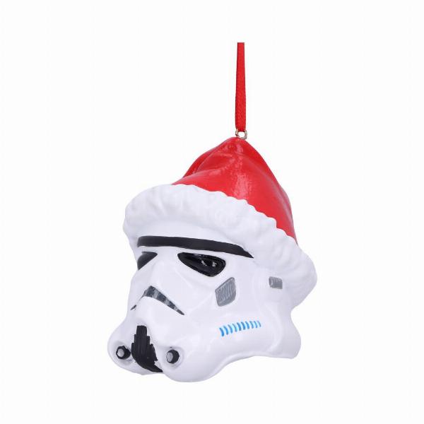 Photo #2 of product B5697U1 - Officially Licensed Stormtrooper Santa Hat Hanging Ornament 8.3cm