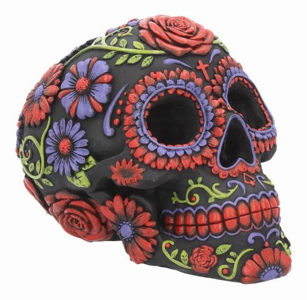 Photo #1 of product B3621J7 - Sugar Blooms Skull Ornament 18cm