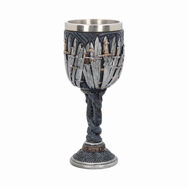 Photo #2 of product B2947H7 - Nemesis Now Medieval Sword Dragon Wine Goblet