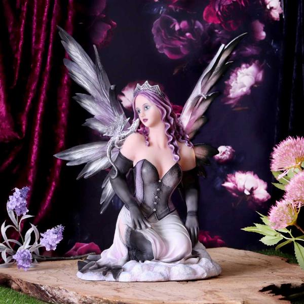 Photo #5 of product C5817U1 - Winter Fairy with Dragon Figurine 38cm