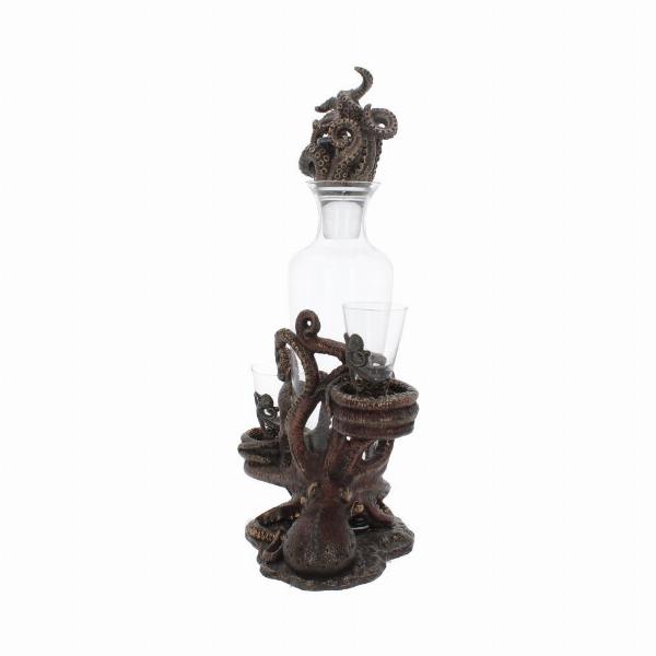 Photo #3 of product D3144H7 - Tentacle Temptation Octopus Squid Bottle and Shot Glass Holder