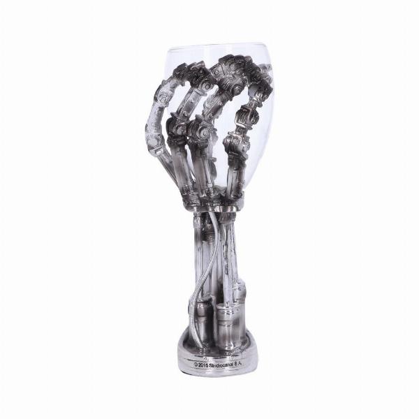 Photo #3 of product B1457D5 - Terminator 2 T-800 Hand Goblet Wine Glass Official Merchandise Judgment Day