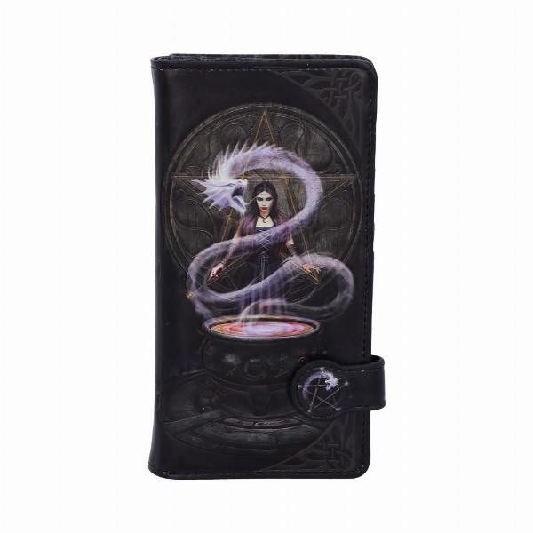 Photo #1 of product B5373S0 - Anne Stokes The Summoning Witch and Dragon Embossed Purse