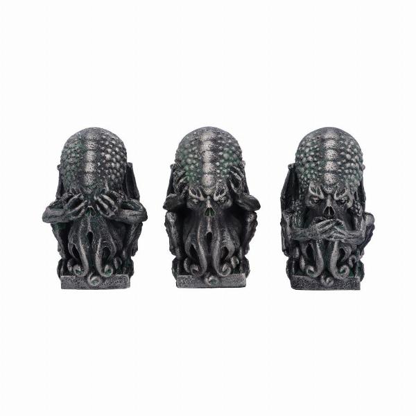 Photo #1 of product D5492T1 - Three Wise Cthulhu Figurines 7.6cm