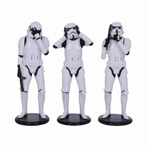 Photo #2 of product B4889P9 - The Original Stormtrooper Three Wise Sci-Fi Figurines
