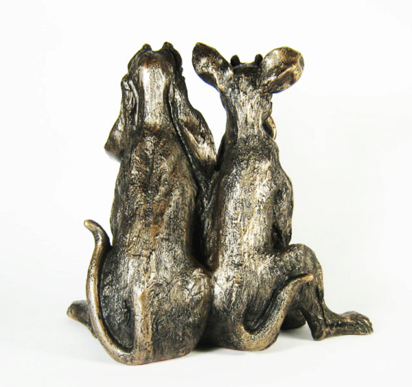 Photo of Tom and Fred Dogs Sculpture