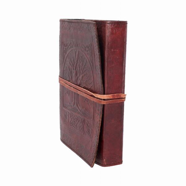 Photo #2 of product D1026C4 - Tree Of Life Bound Red Leather Embossed Journal 18 x 25cm