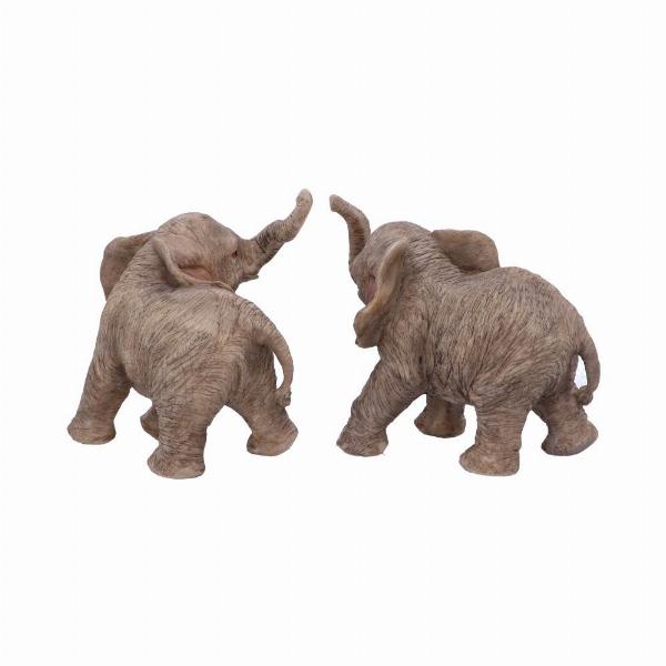 Photo #3 of product U4769P9 - Trunk to Trunk Elephant Calves Figurine