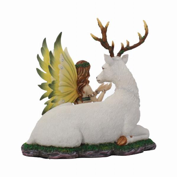 Photo #4 of product D4030K8 - Adoration stag and spring fairy medium figurine