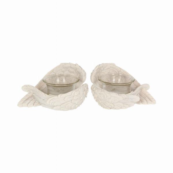 Photo #5 of product U1644E5 - Angel Wings Tealights 8cm (set of 2)