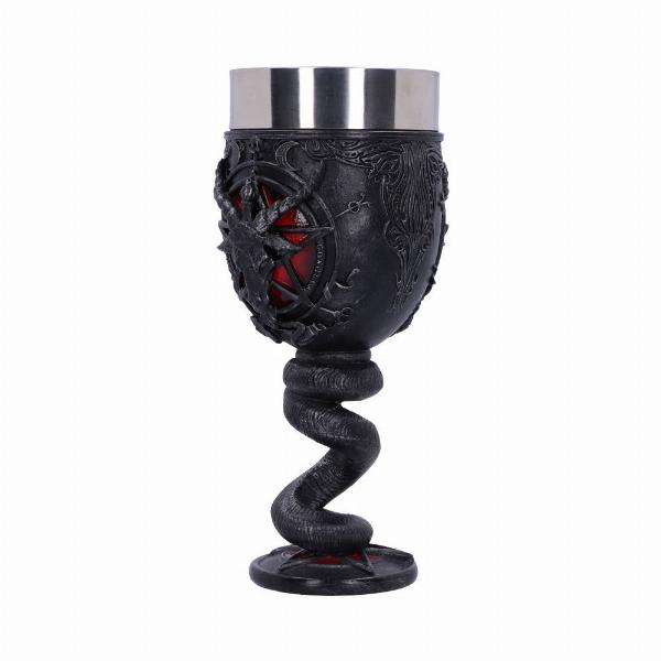 Photo #2 of product B4476N9 - Baphomet Sabbatic Goat Diety Goblet 16cm