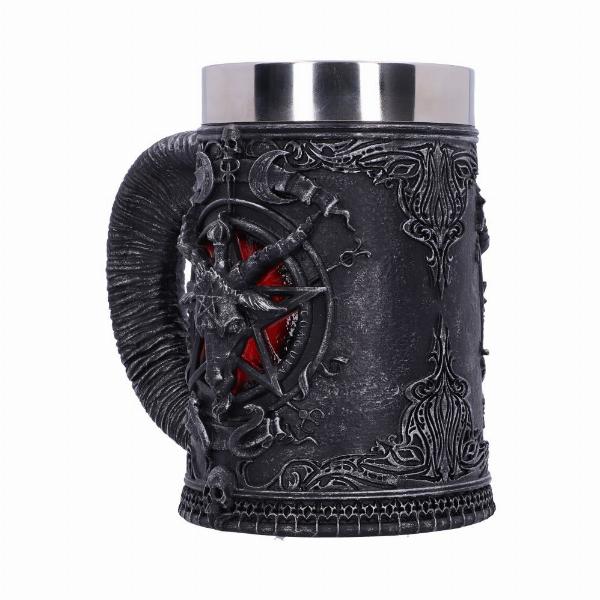 Photo #3 of product B4648N9 - Baphomet Sabatic Goat Diety Tankard 16.5cm