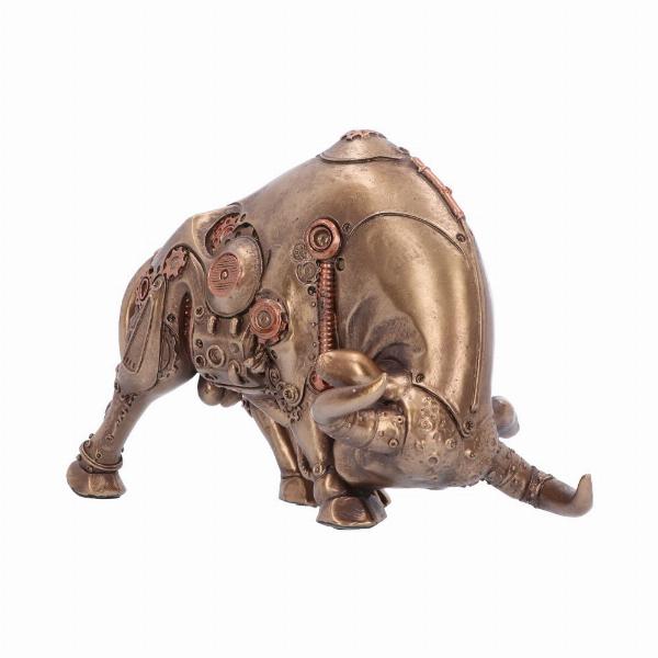 Photo #2 of product D5834U1 - Bronze Steampunk Bull Figurine 22.5cm