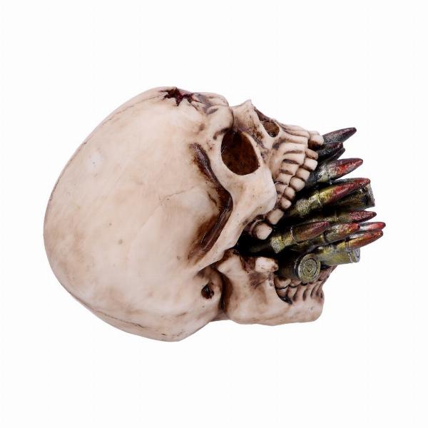 Photo #4 of product D4730P9 - Bite the Bullet Skull Ornament