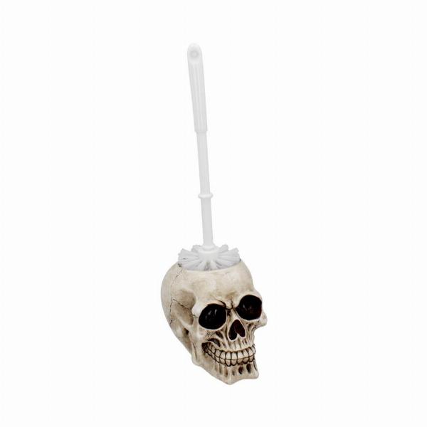 Photo #1 of product U4208M8 - Brush with Death  Skull Toilet Brush Holder 16.4cm