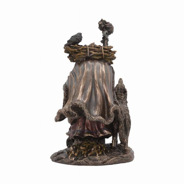 Photo #3 of product D6116W2 - Cailleach Celtic Goddess Bronze Figurine 18.5cm