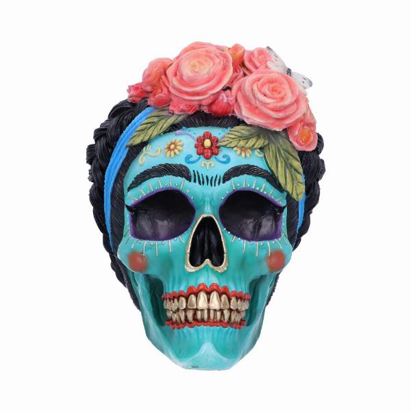 Photo #2 of product B6188W2 - Calavera de Azucar Mexican Skull 19cm