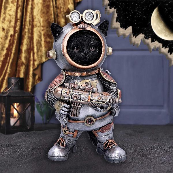 Photo #5 of product U6503Y3 - Cat-tack Space Steampunk Figurine