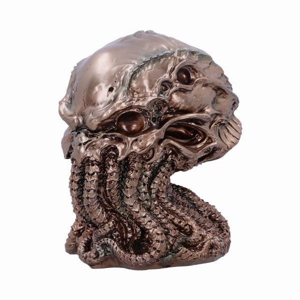 Photo #2 of product B6151W2 - James Ryman Bronze Cthulhu Skull 20cm