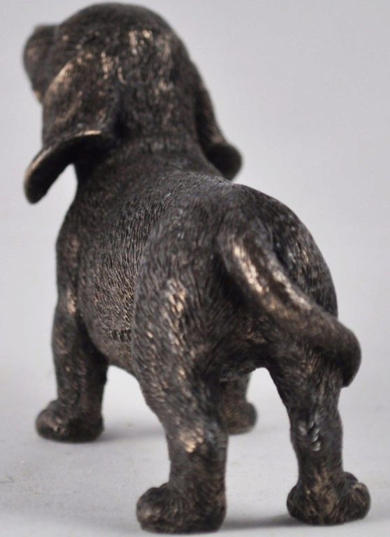 Photo of Dachshund Standing Bronze Dog Sculpture Small