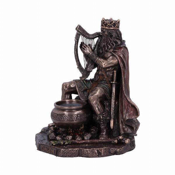 Photo #2 of product H5447T1 - Bronze Dagda King of Tuatha De Danann Celtic Deity Figurine